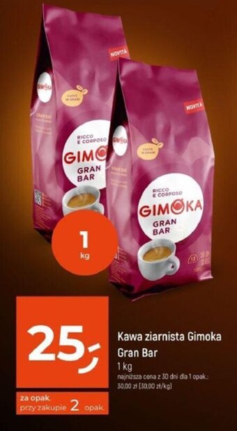 Dealz Kawa ziarnista Gimoka Gran Bar 1 kg oferta