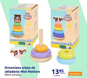 Action Drewniana wieża do układania Mini Matters oferta