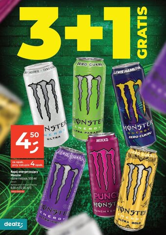 Dealz Napój energetyzujący Monster 500 ml oferta