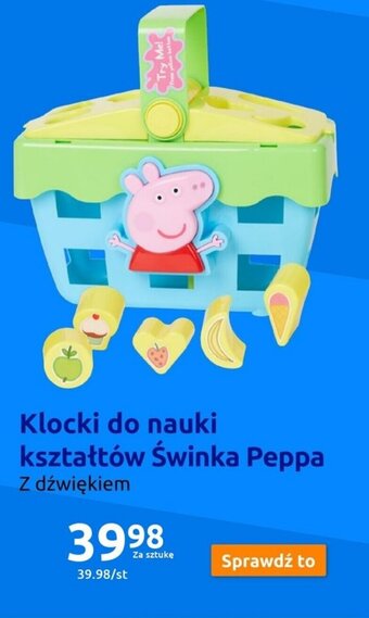 Action Klocki do nauki kształtów Świnka Peppa oferta