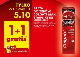 Biedronka PASTA DO ZĘBÓW COLGATE MAX STAIN, 75 ML oferta