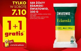 Biedronka SER ŻÓŁTY EDAMSKI ŚWIATOWID, 250 G oferta