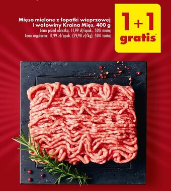 Biedronka Mięso mielone z łopatki wieprzowej i wołowiny Kraina Mięs, 400 g oferta