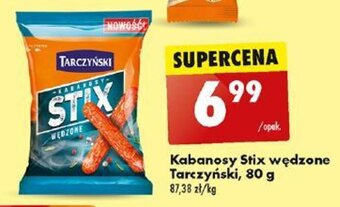 Biedronka Kabanosy Stix wędzone Tarczyński, 80 g oferta