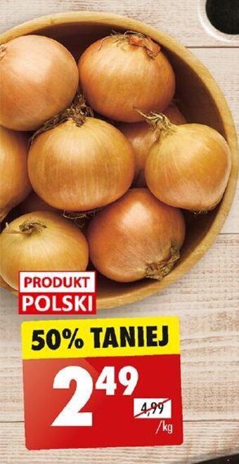 Biedronka Cebula żółta na wage 1 kg oferta