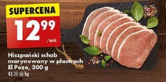 Biedronka Hiszpański schab marynowany w plastrach El Pozo, 300 g oferta