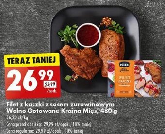 Biedronka Filet z kaczki z sosem zurawinowym Wolno Gotowane Kraina Mięs, 480 g oferta