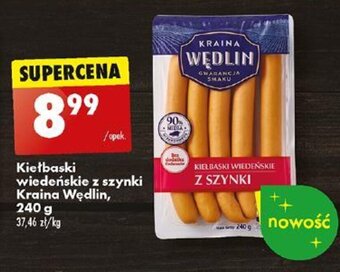 Biedronka Kiełbaski wiedeńskie z szynki Kraina Wędlin, 240 g oferta