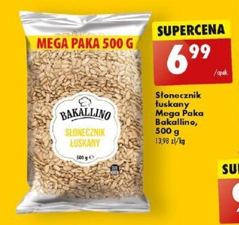 Biedronka Słonecznik łuskany Mega Paka Bakallino, 500 g oferta