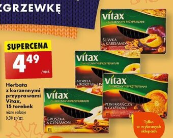 Herbata z korzennymi przyprawami Vitax, 15 tor.