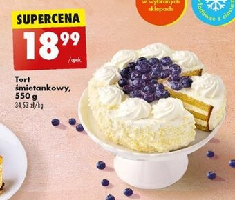 Biedronka Tort śmietankowy, 550 g oferta