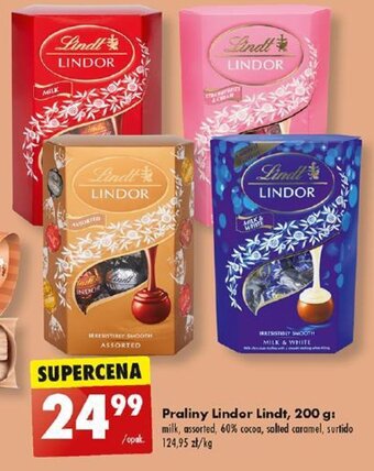 Biedronka Praliny Lindor Lindt, 200 g oferta