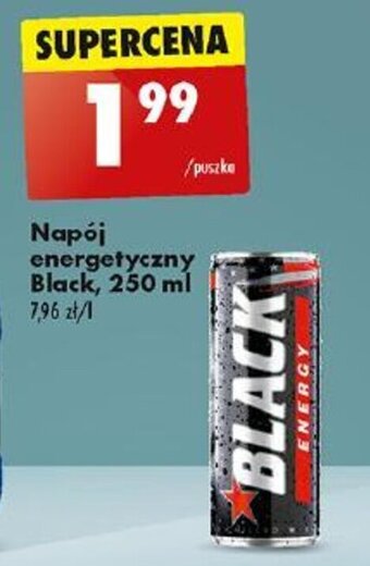 Biedronka Napój energetyczny Black, 250 ml oferta
