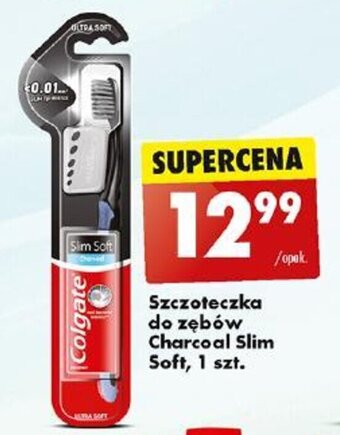 Biedronka Szczoteczka do zębów Charcoal Slim Soft, 1 szt. oferta
