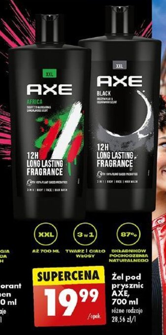 Biedronka Żel pod prysznic AXE, 700 ml oferta