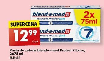 Biedronka Pasta do zębów blend-a-med Protect 7 Extra, 2 x 75 ml oferta