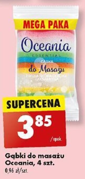 Biedronka Gąbki do masażu Oceania, 4 szt. oferta