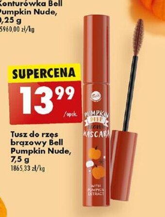 Biedronka Tusz do rzęs brązowy Bell Pumpkin Nude, 7,5 g oferta