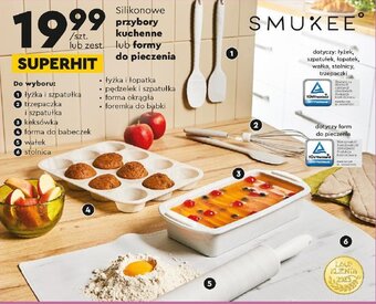 Biedronka SMUKEE Silikonowe przybory kuchenne lub formy do pieczenia oferta