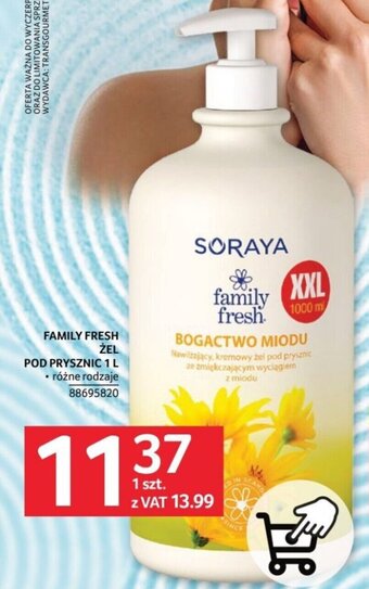 Selgros FAMILY FRESH ŻEL POD PRYSZNIC 1 L oferta