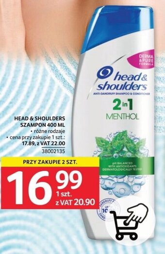 Selgros HEAD & SHOULDERS SZAMPON 400 ML oferta