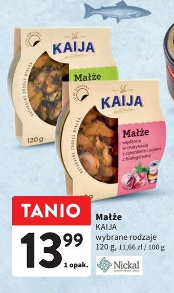 Małże wędzone z czosnkiem