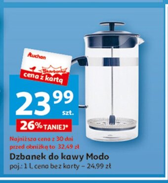 Auchan Dzbanek do kawy modo 1 l oferta
