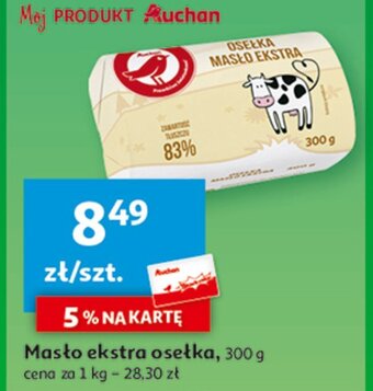 Auchan Osełka masło ekstra oferta