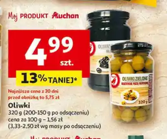 Auchan Oliwki czarne drylowane oferta