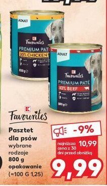Kaufland Pasztet dla psów z kurczakiem oferta