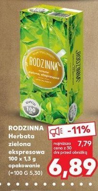Kaufland Herbata zielona oferta