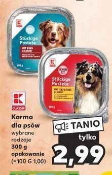 Kaufland Karma dla spa z warzywami i wołowiną oferta