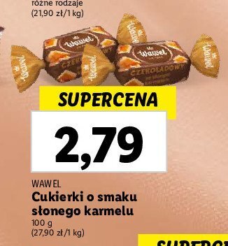 Lidl Cukierki czekoladowe słony karmel oferta