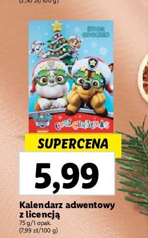 Lidl Kalendarz adwentowy psi patrol oferta