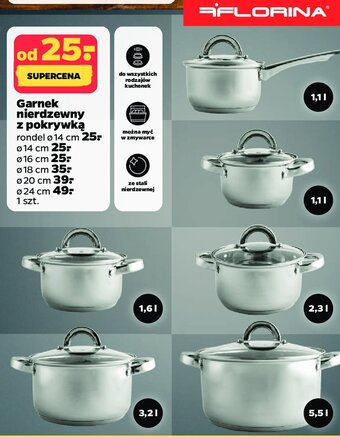 Netto Garnek nierdzewny z pokrywą 24 cm oferta
