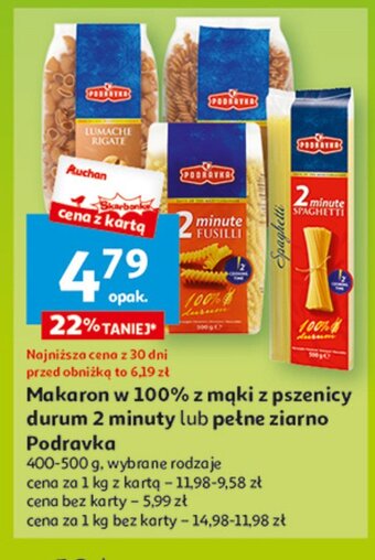 Auchan Makaron świderki oferta