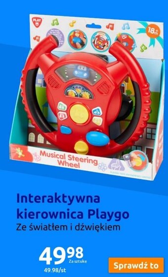 Action Interaktywna kierownica Playgo oferta