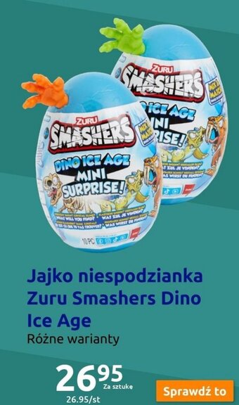 Action Jajko niespodzianka Zuru Smashers Dino Ice Age oferta