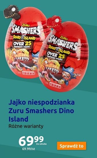 Action Jajko niespodzianka Zuru Smashers Dino Island oferta