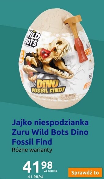 Action Jajko niespodzianka Zuru Wild Bots Dino Fossil Find oferta