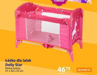 Action Łóżko dla lalek Dolly Star oferta