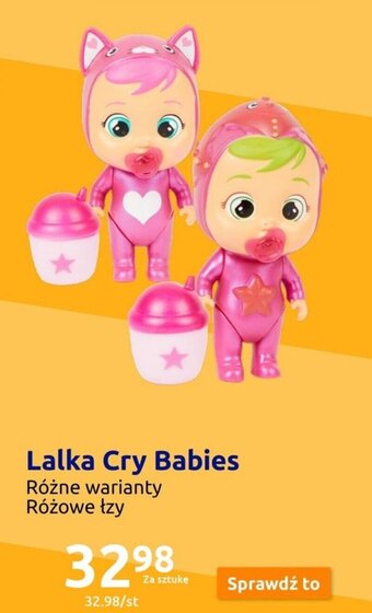 Action Lalka Cry Babies oferta