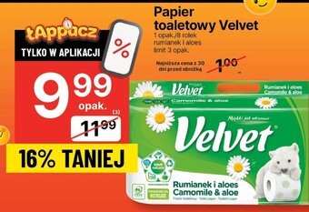 Delikatesy Centrum Papier toaletowy Velvet 9 rp;el oferta