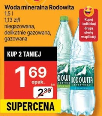 Delikatesy Centrum Woda mineralna Rodowita 1,5l oferta