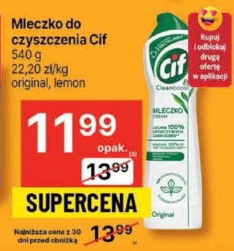 Delikatesy Centrum Mleczko do czyszczenia Cif 540g oferta