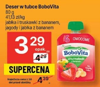 Delikatesy Centrum Deser w tubce BoboVita 80g oferta