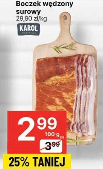 Delikatesy Centrum Boczek wędzony surowy 100g oferta
