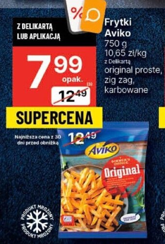 Delikatesy Centrum Frytki Aviko 750 g oferta