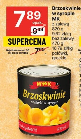 Delikatesy Centrum Brzoskwinie w syropie MK 820g oferta