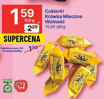 Delikatesy Centrum Cukierki Krówka Mleczna Wolność 100g oferta